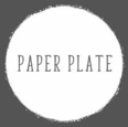 Paper Plate Restaurant Logo Logo